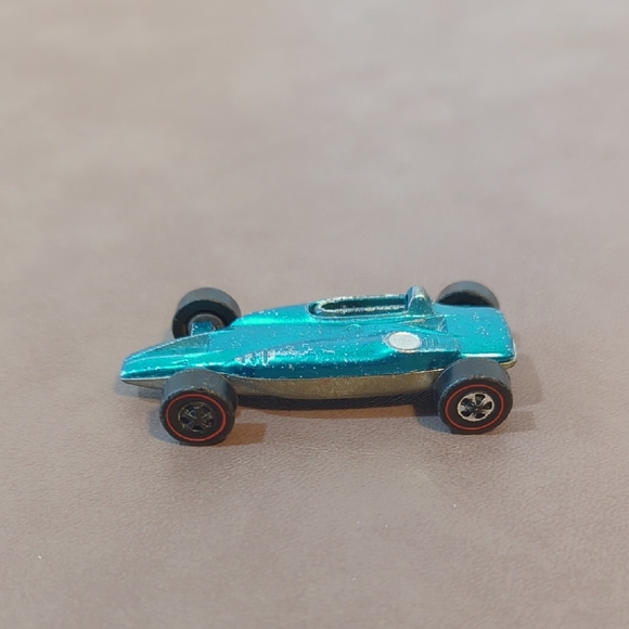 Hot Wheels Other - Vintage 1969 Hot Wheels Redline Shelby Turbine Spectra Flame Aqua Blue Mattel